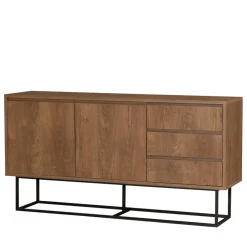 Clearance Drawer ROA Buffet 2 portes en bois et métal L140cm