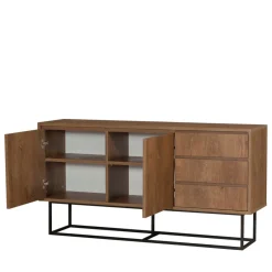 Clearance Drawer ROA Buffet 2 portes en bois et métal L140cm