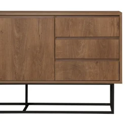 Clearance Drawer ROA Buffet 2 portes en bois et métal L140cm