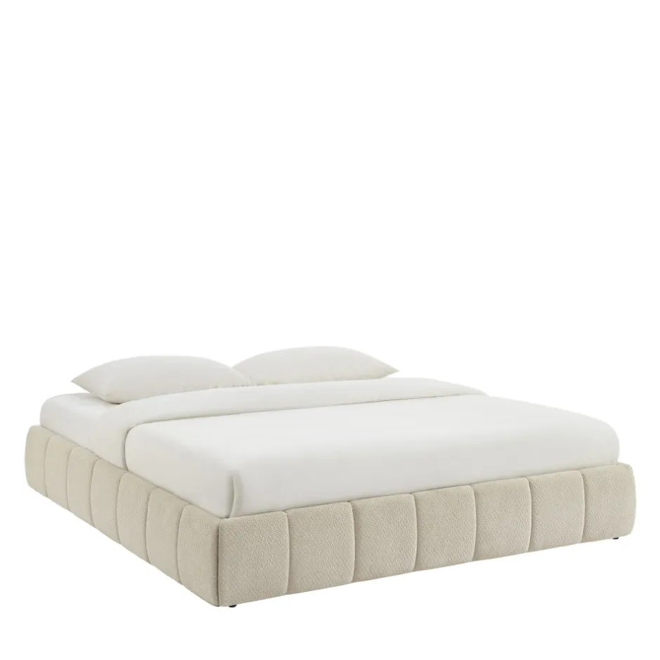 Online No name ROMEO Lit coffre en tissu chenille 180x200cm