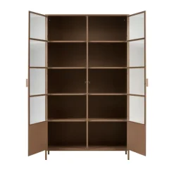 Woood RONJA Vaisselier 2 portes en verre et métal H189cm