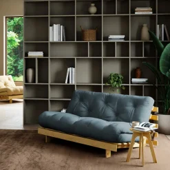 Online Karup Design ROOTS Canapé convertible 160x200cm en bois naturel et tissu