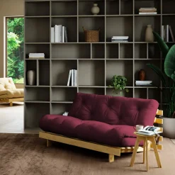 Online Karup Design ROOTS Canapé convertible 160x200cm en bois naturel et tissu