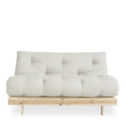Karup Design ROOTS Canapé convertible 140x200cm en bois naturel et tissu