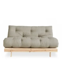 Karup Design ROOTS Canapé convertible 140x200cm en bois naturel et tissu