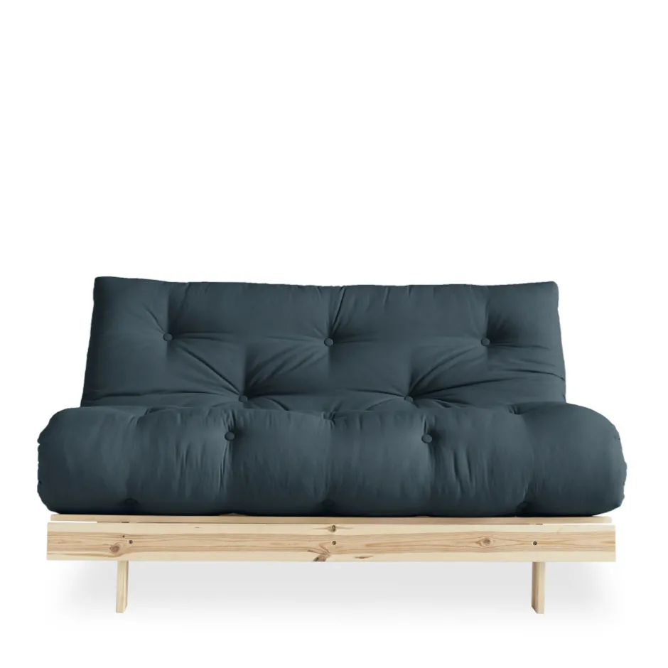 Karup Design ROOTS Canapé convertible 140x200cm en bois naturel et tissu
