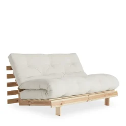 Karup Design ROOTS Canapé convertible 140x200cm en bois naturel et tissu
