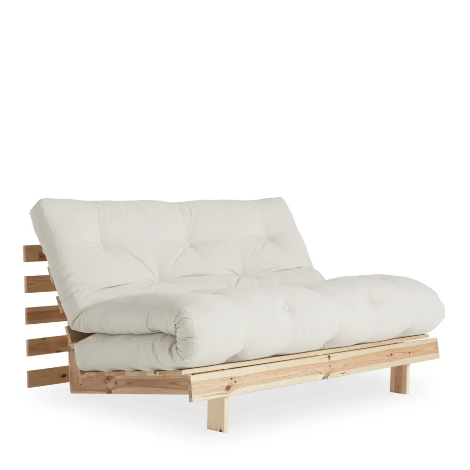 Karup Design ROOTS Canapé convertible 140x200cm en bois naturel et tissu