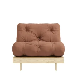 Hot Karup Design ROOTS Fauteuil convertible 90x200cm en bois naturel et tissu