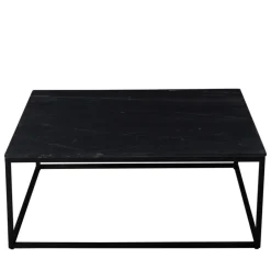 New Drawer SAKU Table basse carrée en marbre et métal 100x100cm