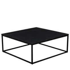 New Drawer SAKU Table basse carrée en marbre et métal 100x100cm
