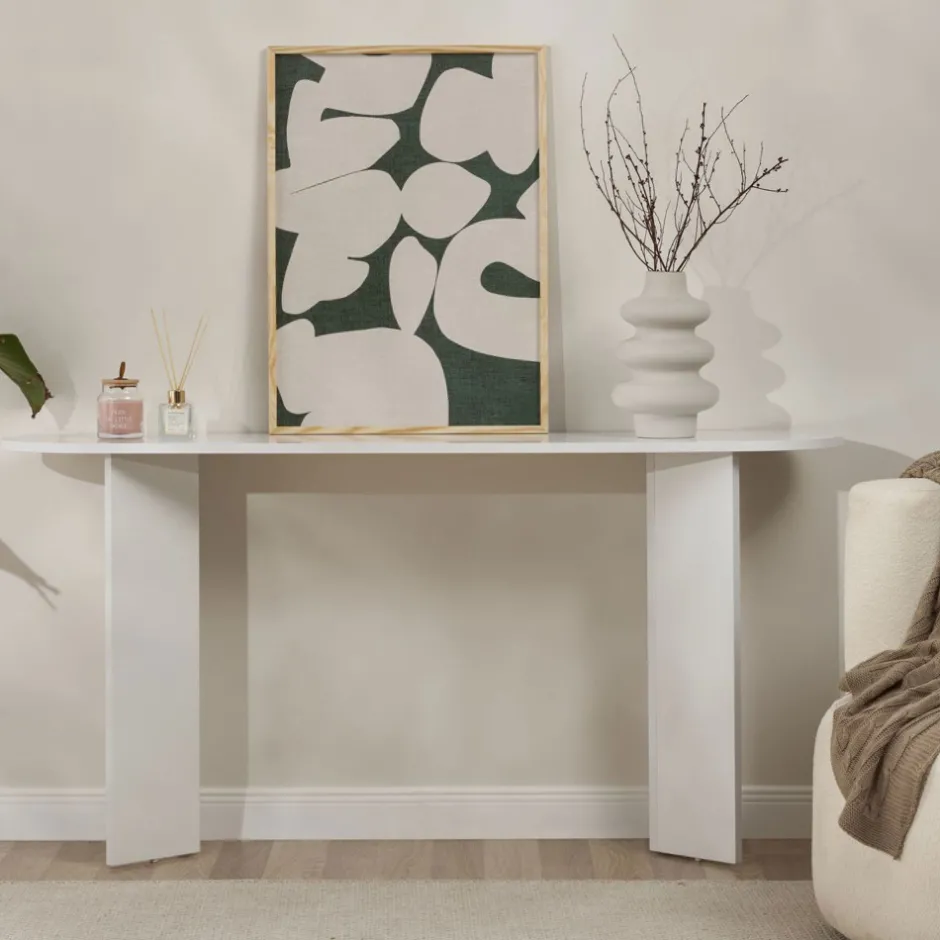 Sale Drawer SAM Console ovale en bois L150cm
