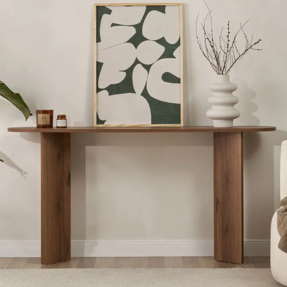 Sale Drawer SAM Console ovale en bois L150cm