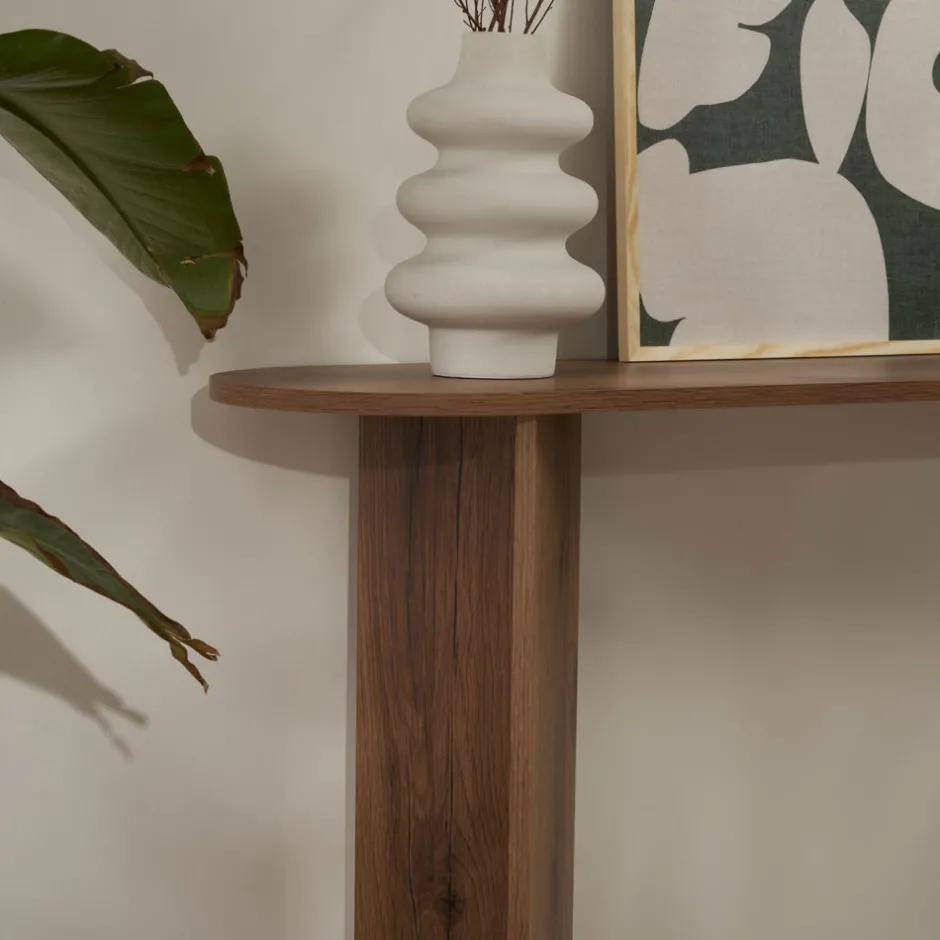 Sale Drawer SAM Console ovale en bois L150cm