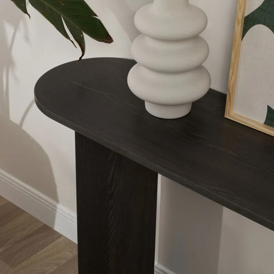 Sale Drawer SAM Console ovale en bois L150cm