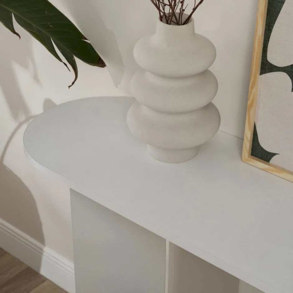 Sale Drawer SAM Console ovale en bois L150cm
