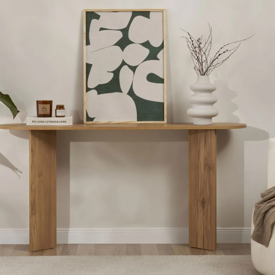 Sale Drawer SAM Console ovale en bois L150cm