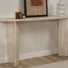 Online Drawer SAM Console ovale en effet travertin L150cm