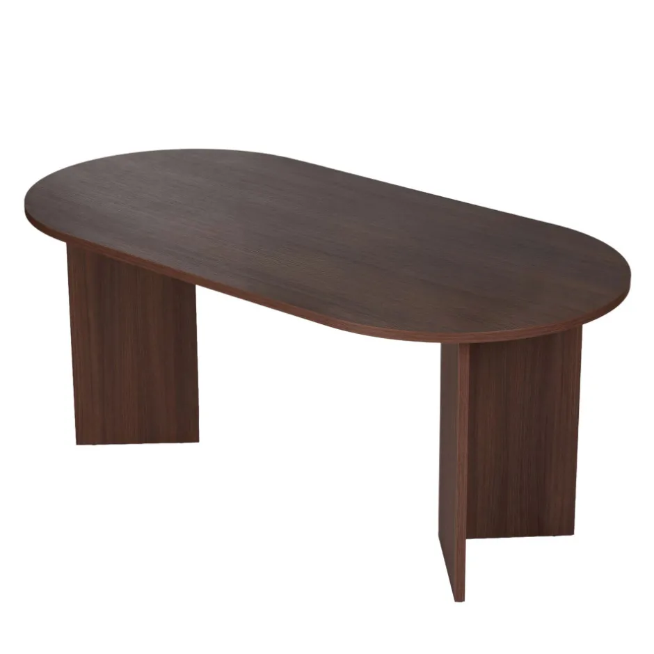 Clearance Drawer SAM Table à manger 8 personnes ovale en bois