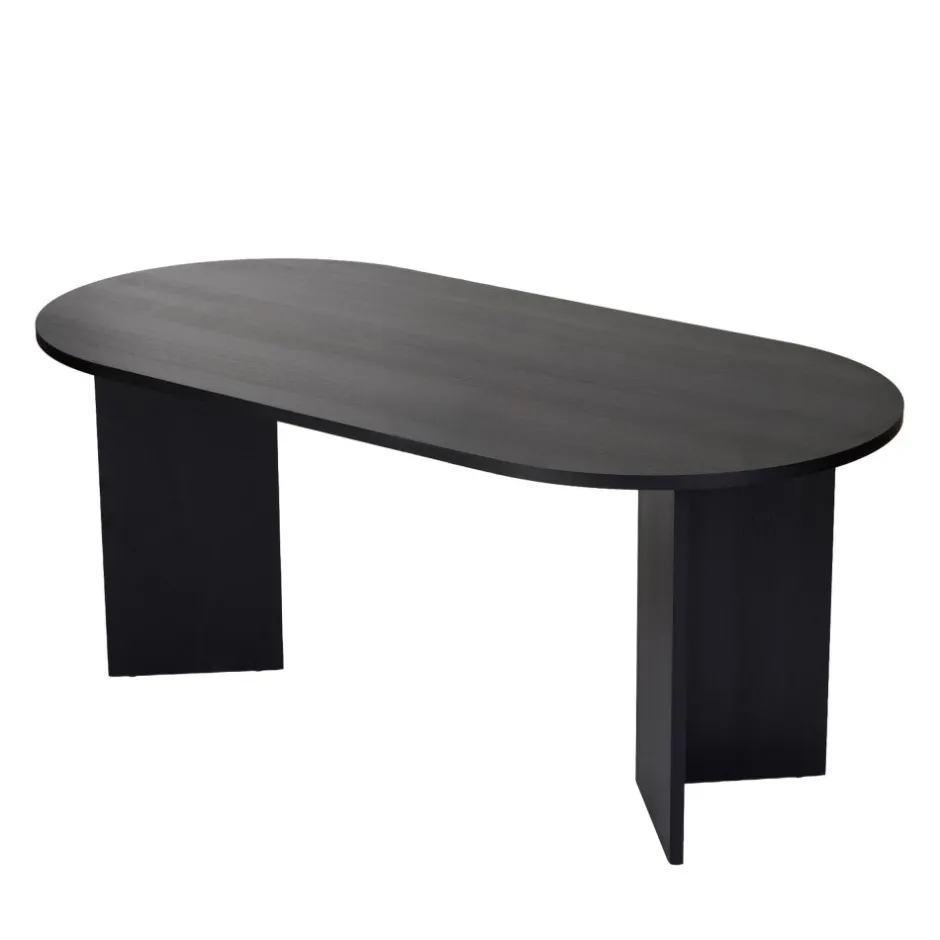 Clearance Drawer SAM Table à manger 8 personnes ovale en bois