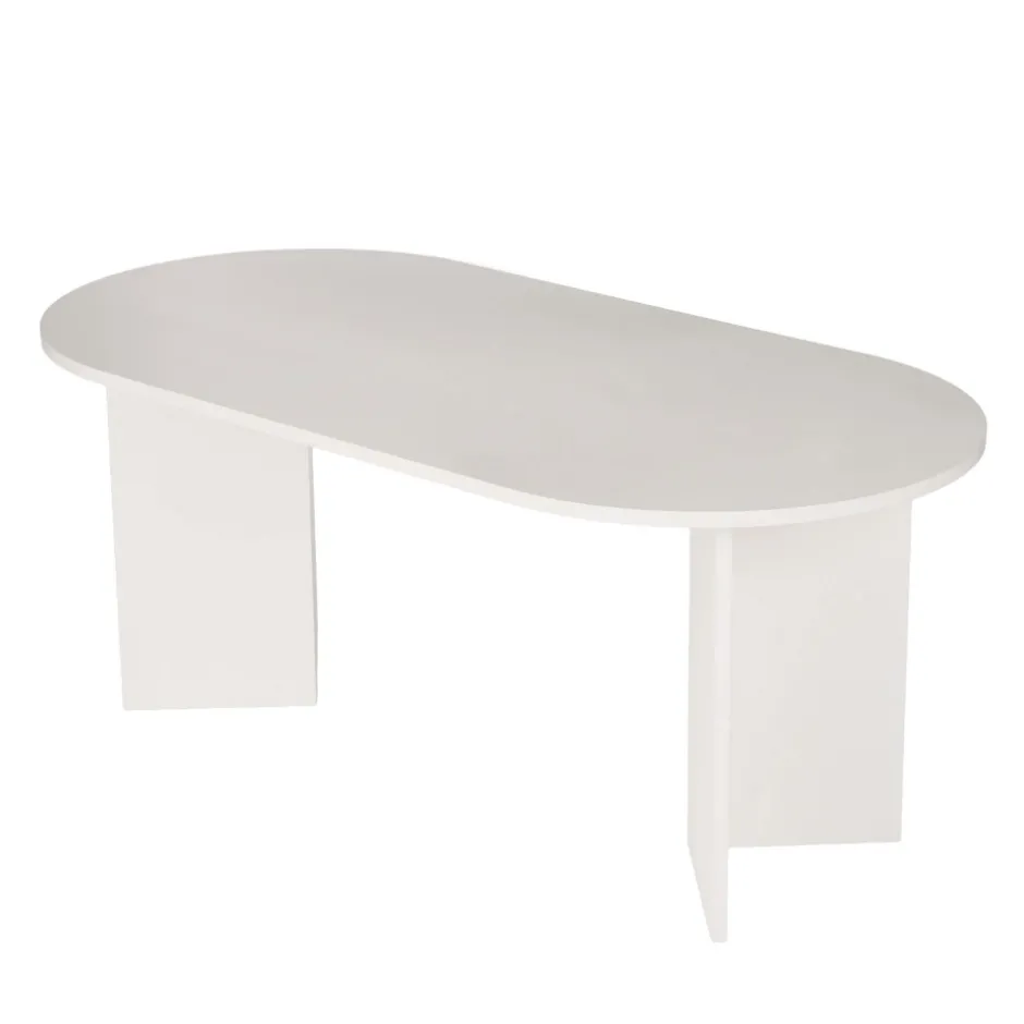 Clearance Drawer SAM Table à manger 8 personnes ovale en bois