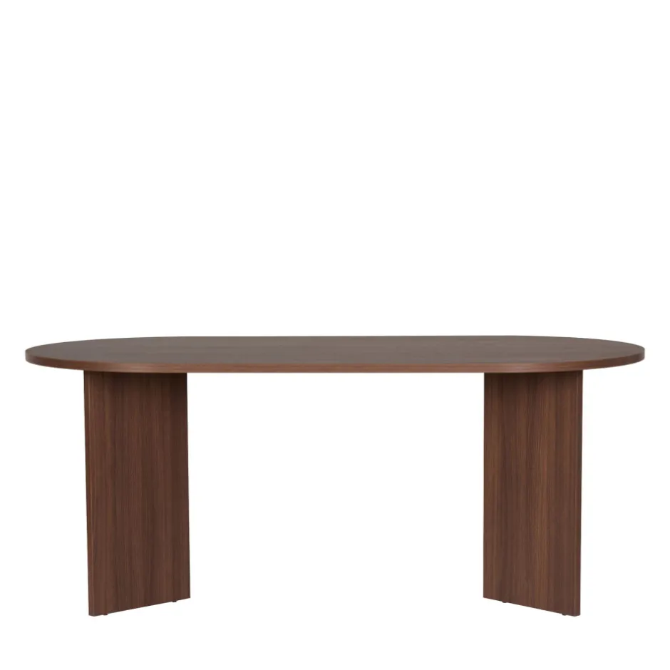 Clearance Drawer SAM Table à manger 8 personnes ovale en bois