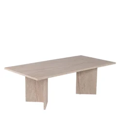 Clearance Drawer SAM Table basse effet travertin 119x60cm