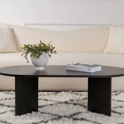 Best Drawer SAM Table basse ovale en bois 119x60cm