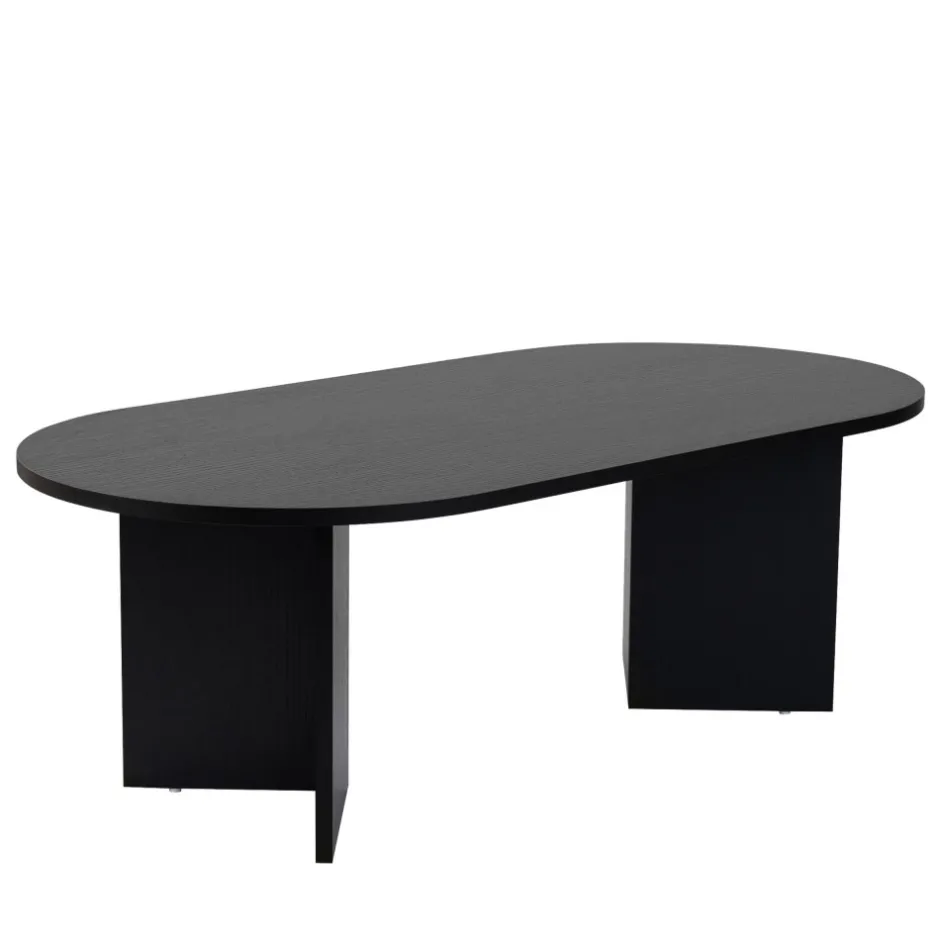 Best Drawer SAM Table basse ovale en bois 119x60cm