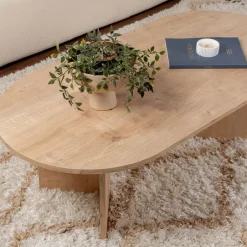 Best Drawer SAM Table basse ovale en bois 119x60cm