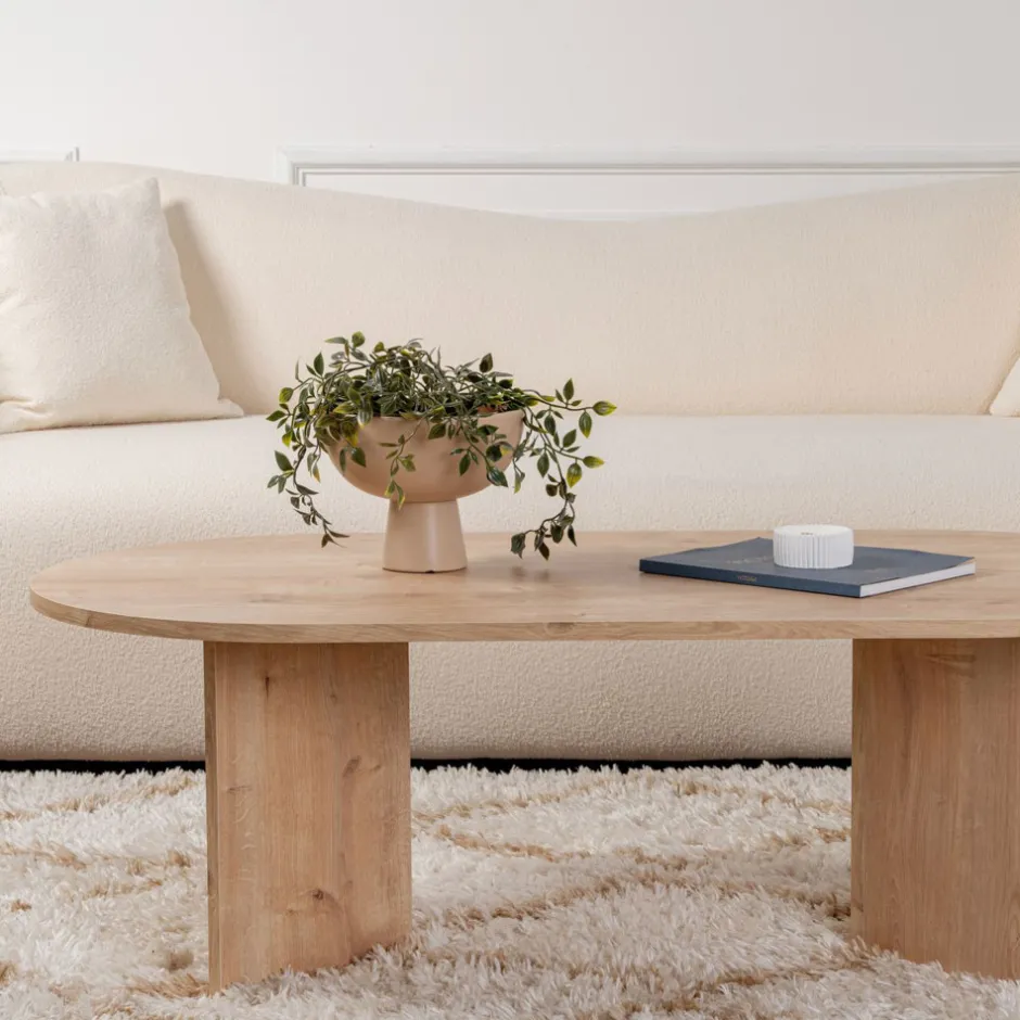 Best Drawer SAM Table basse ovale en bois 119x60cm