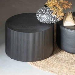 Discount Woood SANNE Table basse ronde en bois ø60cm