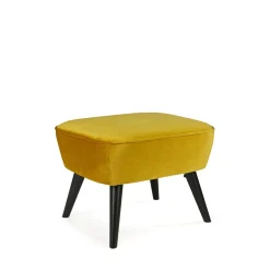 Clearance Woood SARA Repose-pieds en velours