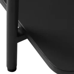 Outlet Drawer SARANDA Table basse carrée 2 plateaux en métal 75x75cm