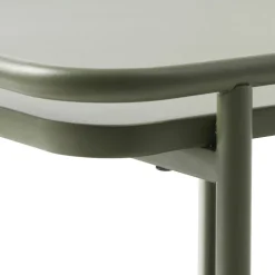 Outlet Drawer SARANDA Table basse carrée 2 plateaux en métal 75x75cm