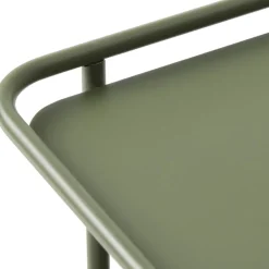 Discount Drawer SARANDA Table d'appoint carrée 2 plateaux en métal 45x45cm