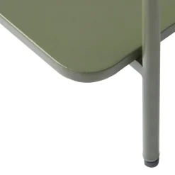 Discount Drawer SARANDA Table d'appoint carrée 2 plateaux en métal 45x45cm
