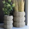 Discount House Nordic SARBAS Lot de 2 paniers en jonc de mer