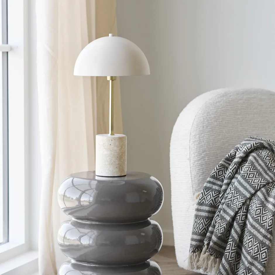 Sale House Nordic SHEFFIELD Lampe à poser en marbre et métal