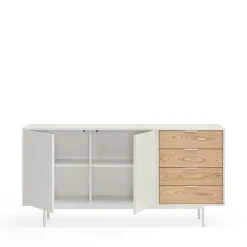 Teulat SIERRA Buffet en bois 2 portes 4 tiroirs L159,2cm