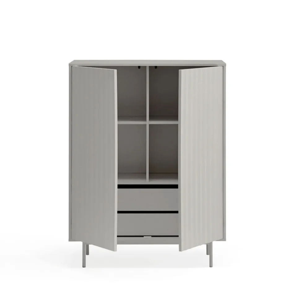 Hot Teulat SIERRA Buffet haut en bois 2 portes 2 tiroirs