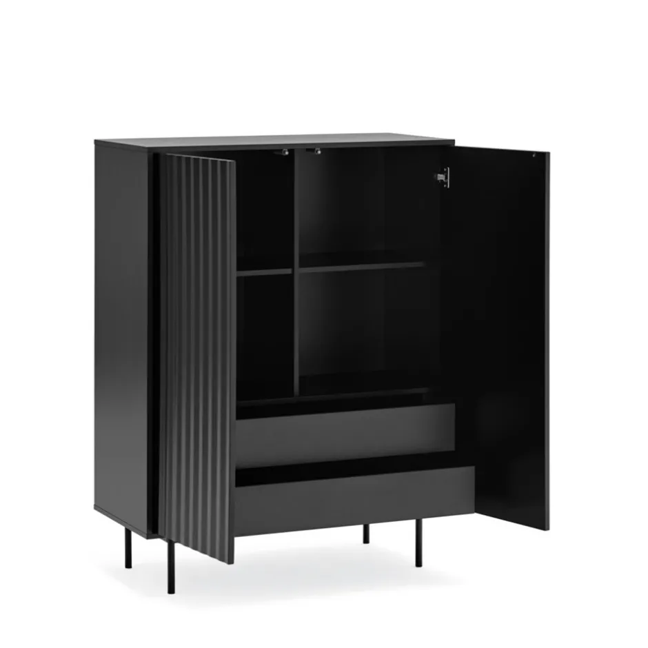 Hot Teulat SIERRA Buffet haut en bois 2 portes 2 tiroirs