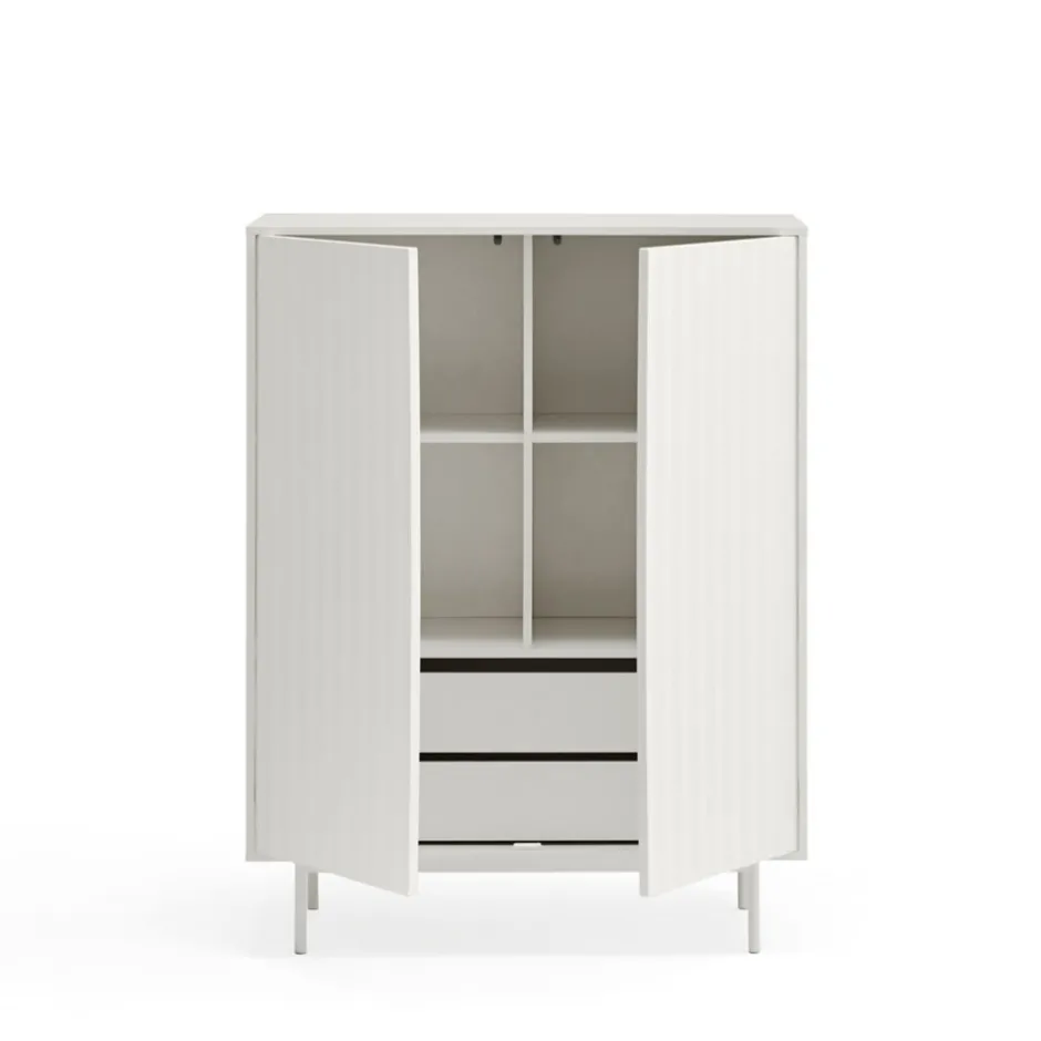 Hot Teulat SIERRA Buffet haut en bois 2 portes 2 tiroirs
