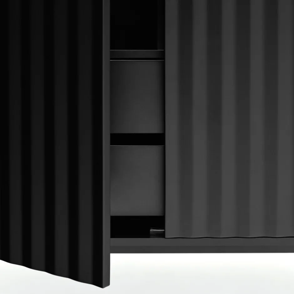 Hot Teulat SIERRA Buffet haut en bois 2 portes 2 tiroirs