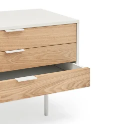 Best Teulat SIERRA Meuble TV 2 portes, 3 tiroirs en bois L180cm