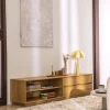 Clearance Drawer SINCE Meuble tv 2 tiroirs, 2 niches en bois L180cm