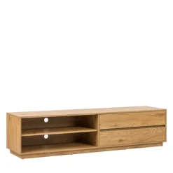 Clearance Drawer SINCE Meuble tv 2 tiroirs, 2 niches en bois L180cm