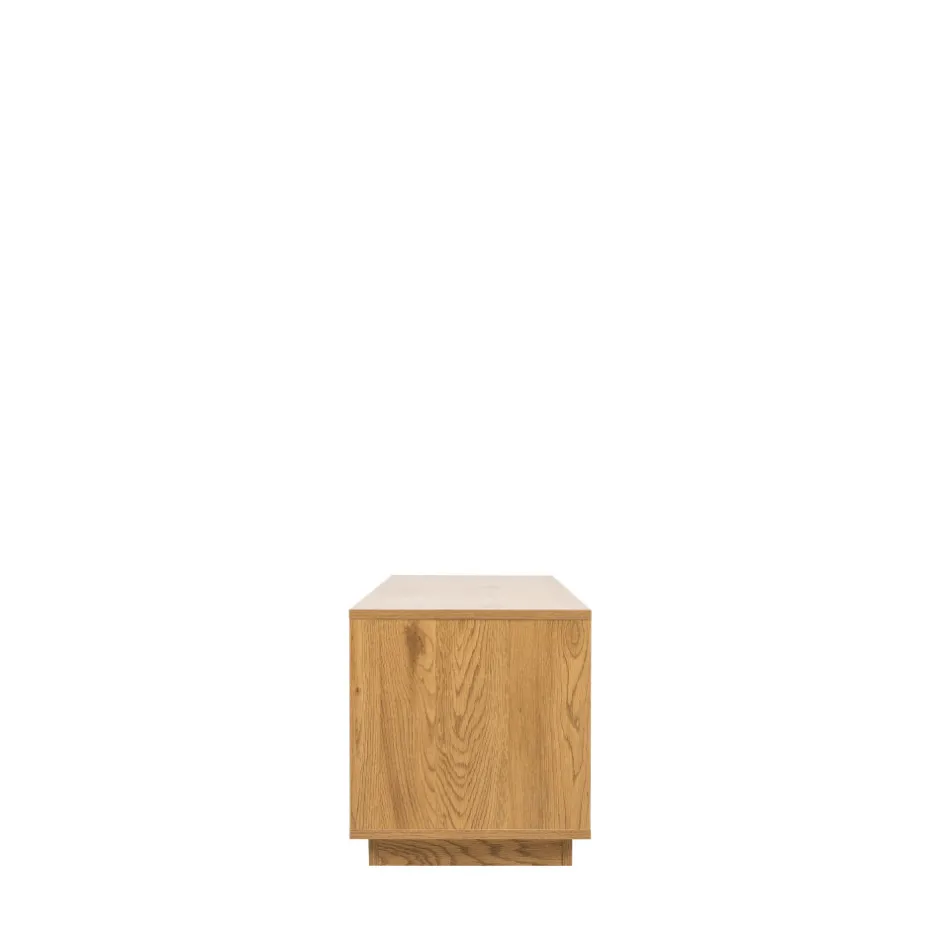 Clearance Drawer SINCE Meuble tv 2 tiroirs, 2 niches en bois L180cm