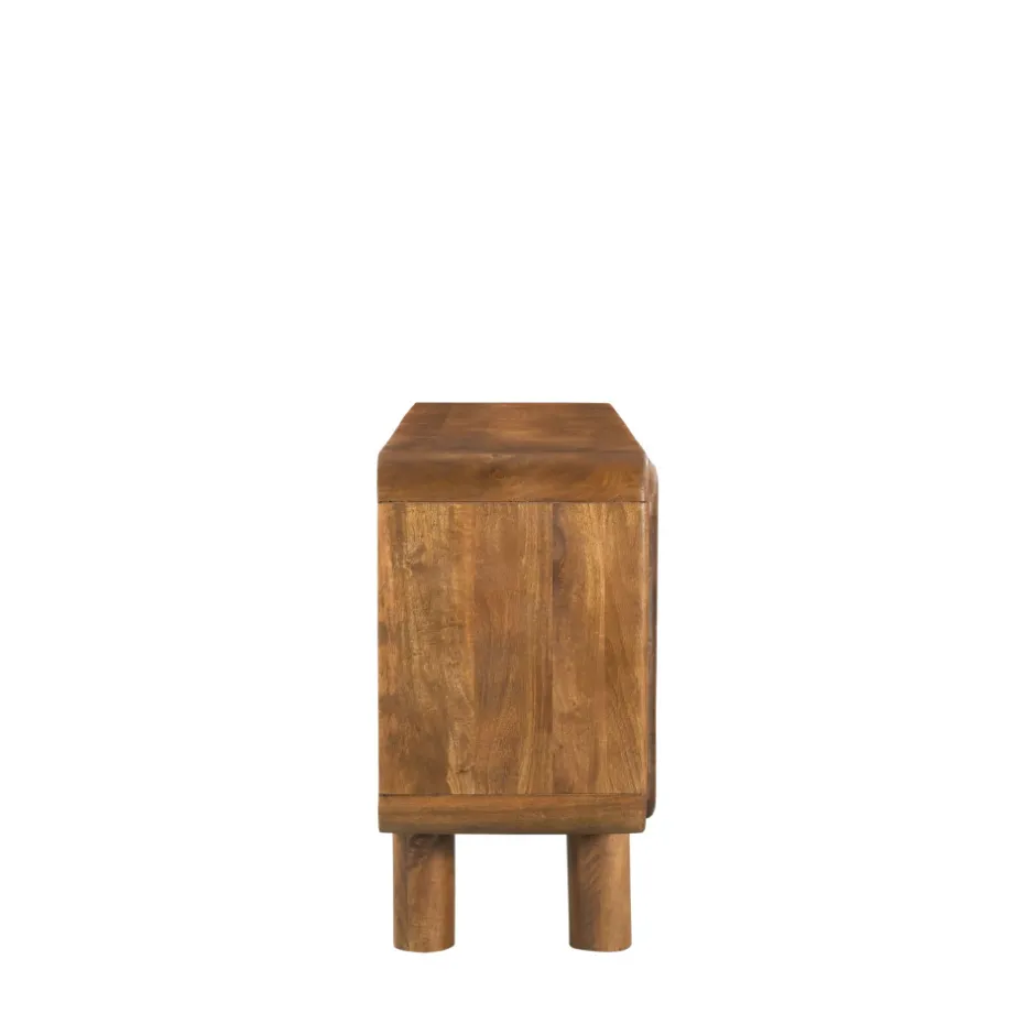 Online Drawer SIRA Buffet 4 portes en bois massif L160cm