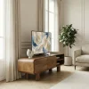 Online Drawer SIRA Meuble tv 2 portes en bois massif L140cm